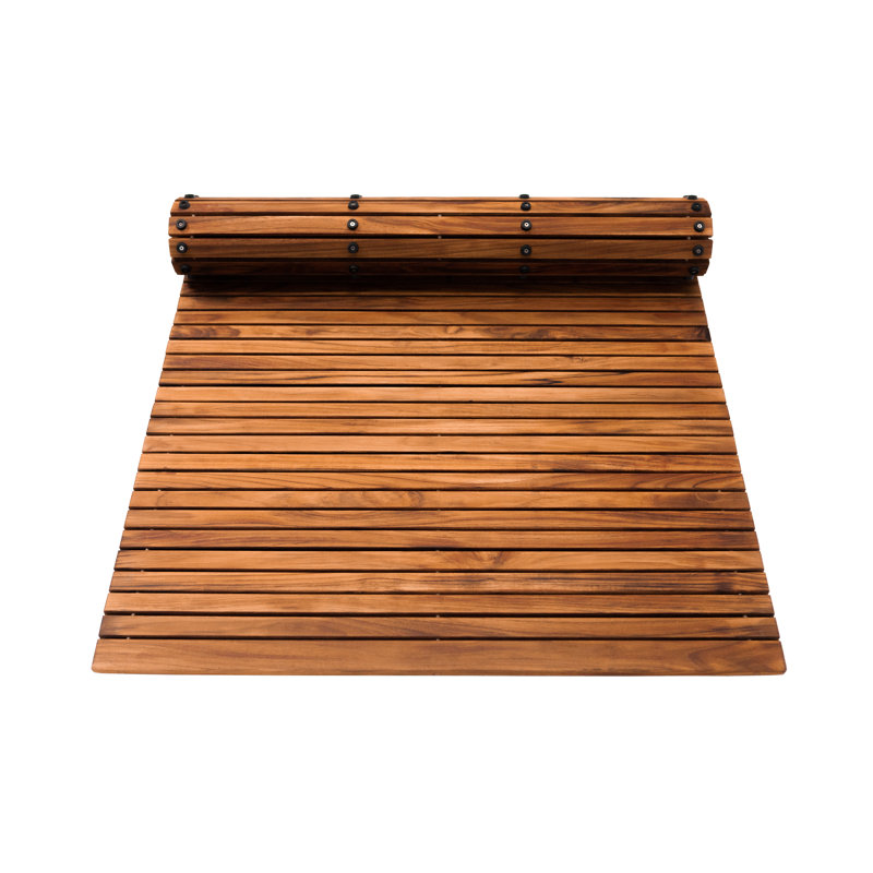 Loon Peak® Schacher Teak Bath Mat & Reviews | Wayfair